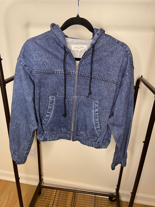 Rag and Bone Miramar Fleece Jacket Hoodie size XS