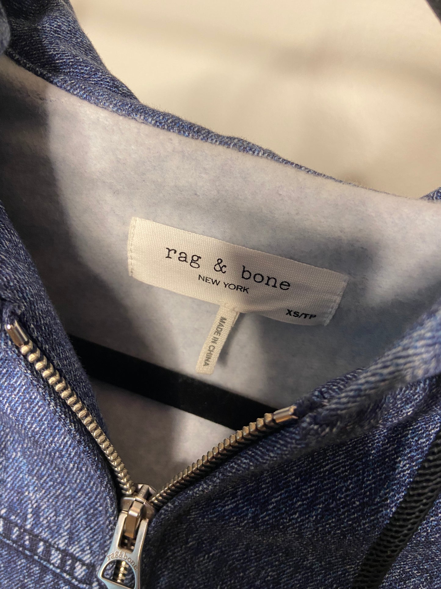 Rag and Bone Miramar Fleece Jacket Hoodie size XS