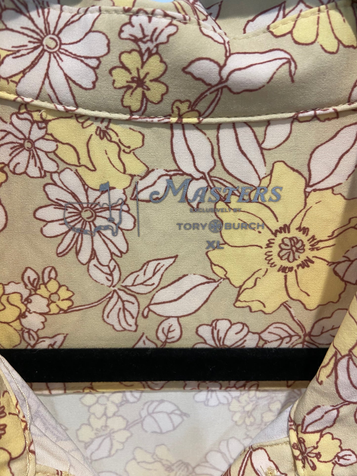 Masters x Tory Burch Yellow Floral Midi Dress size XL