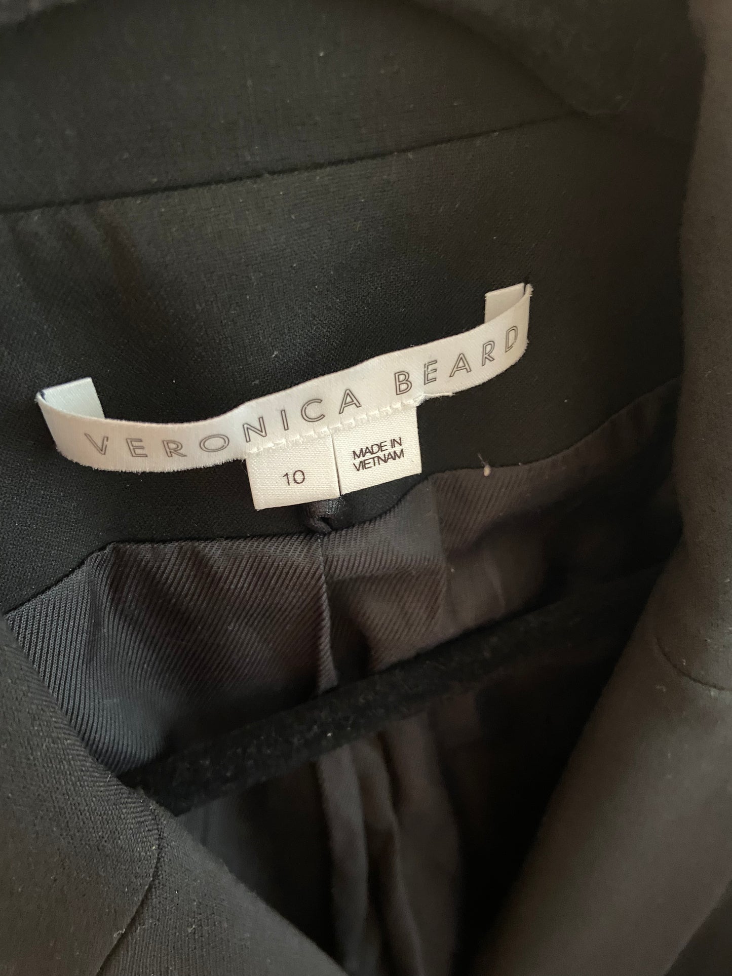 Veronica Beard Black Miller Dickey Jacket size 10