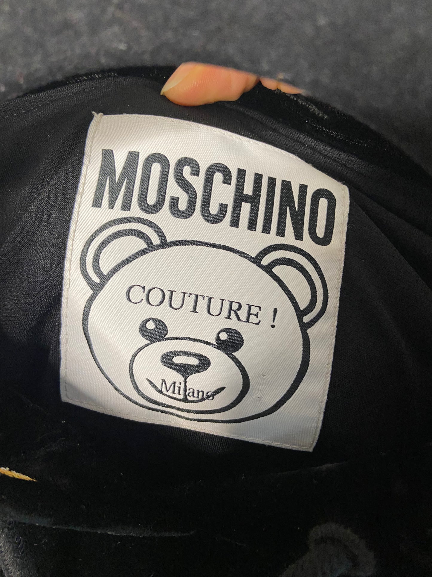 Moschino Couture Teddy Bear Embroidered Sweatshirt size 6