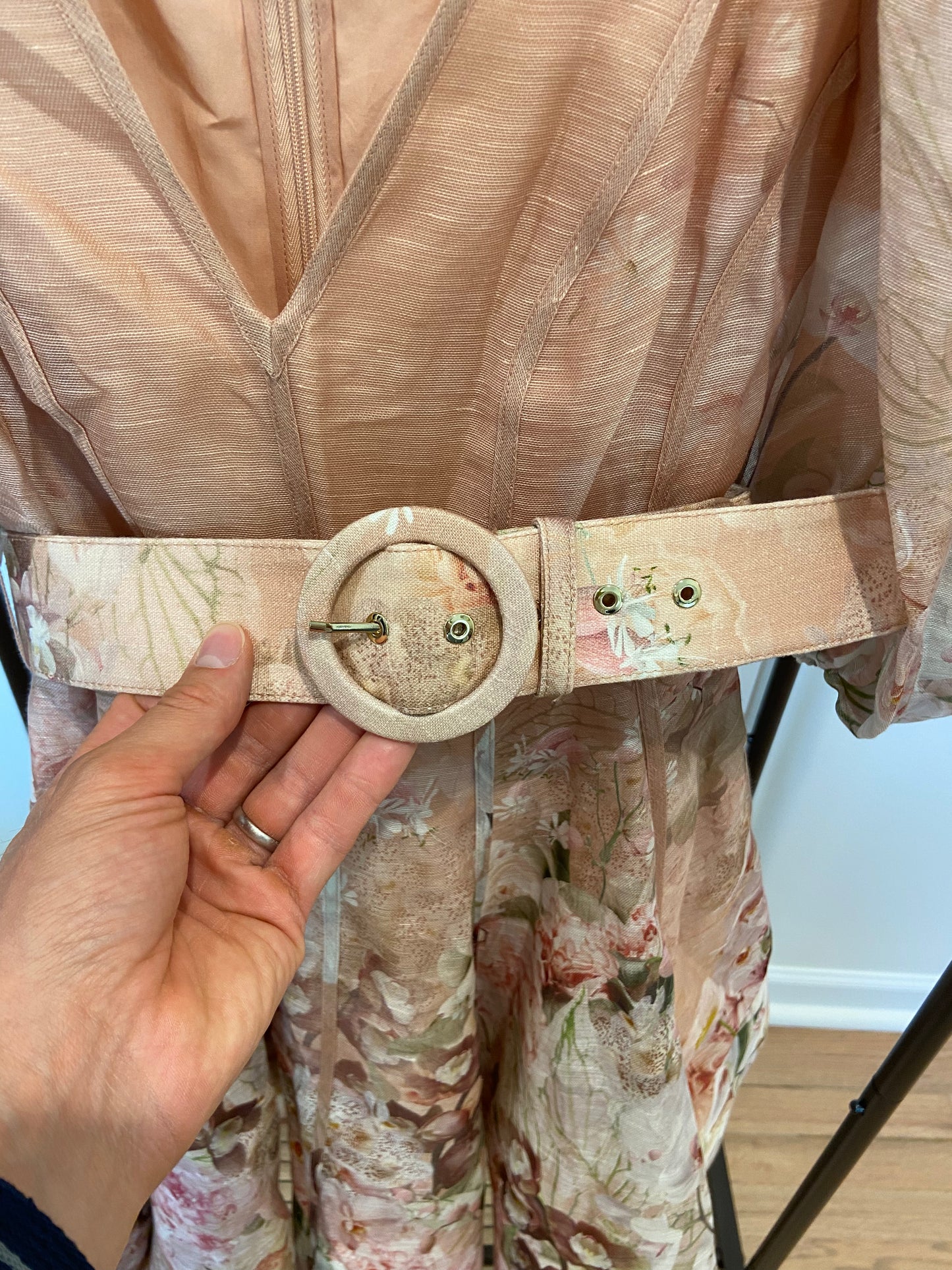 Zimmermann Dancer Puff Sleeve Mini Dress size 0 US 4