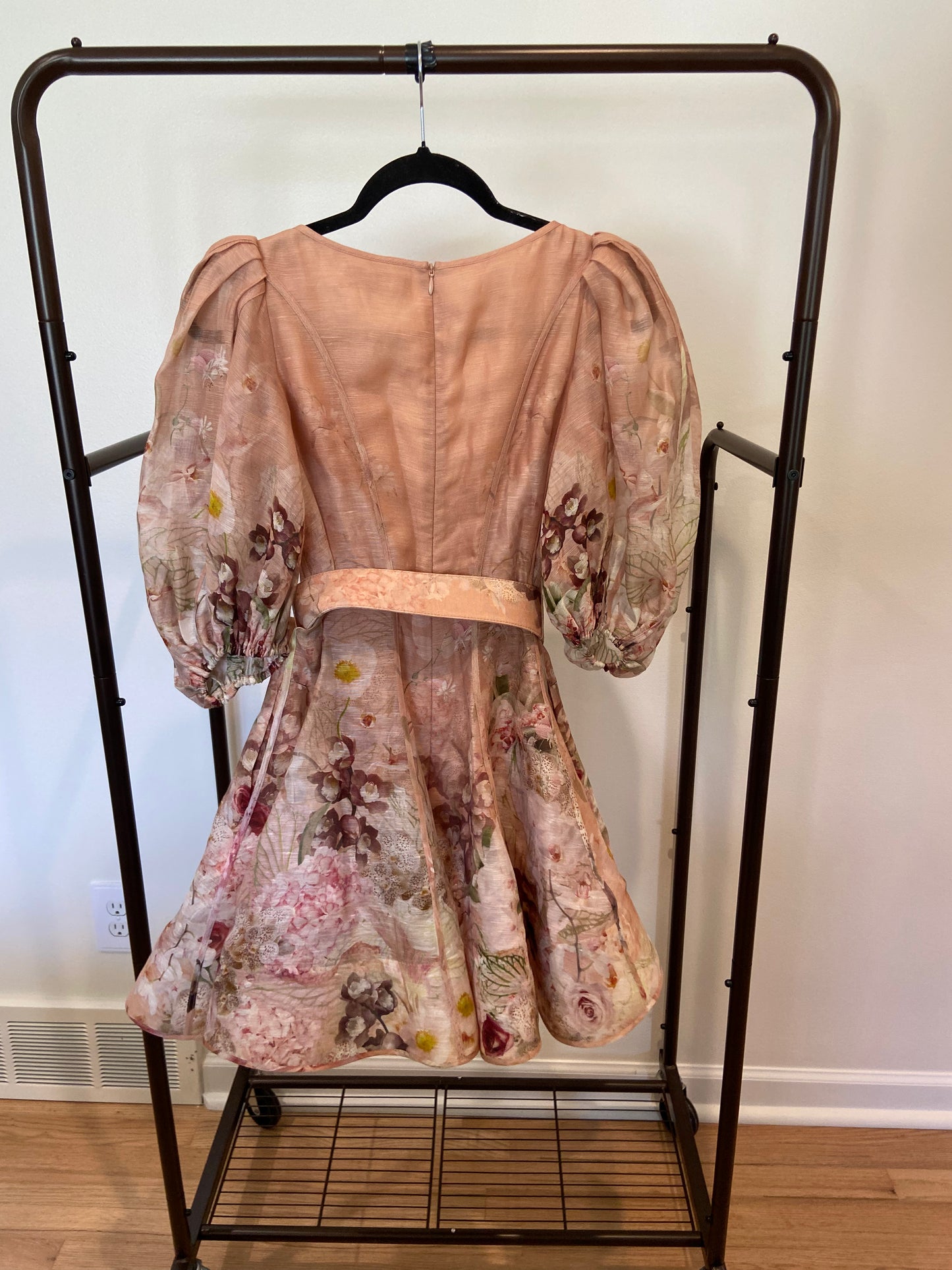 Zimmermann Dancer Puff Sleeve Mini Dress size 0 US 4
