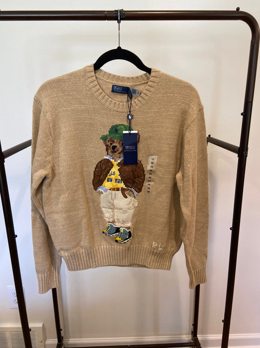 Polo Ralph Lauren Tan Bear Sweater size XS