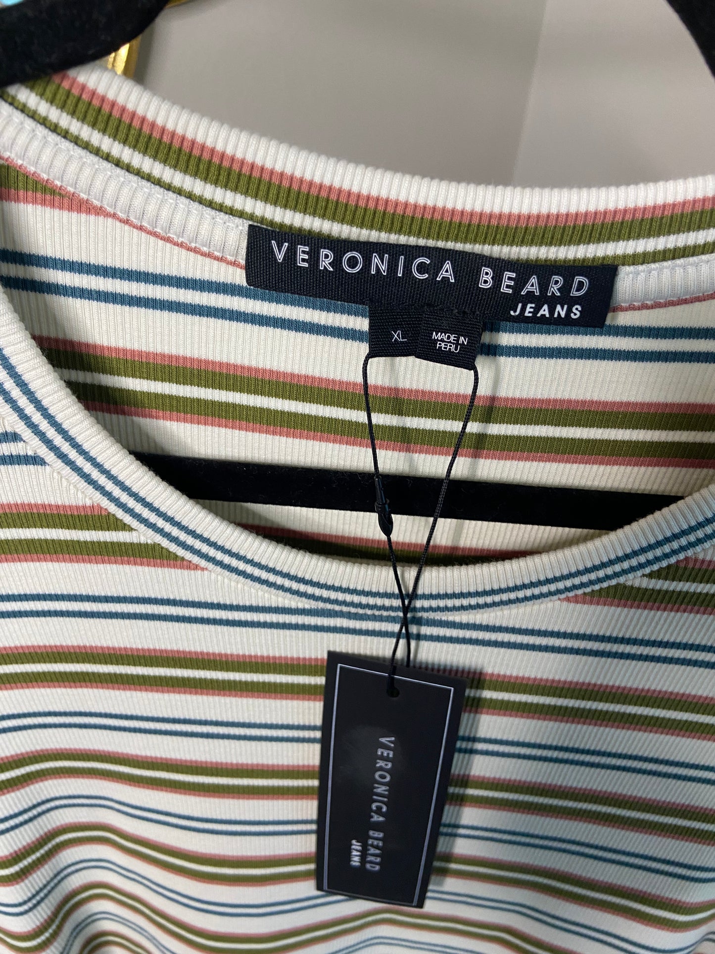 Veronica Beard Britney Long Sleeve Top size XL