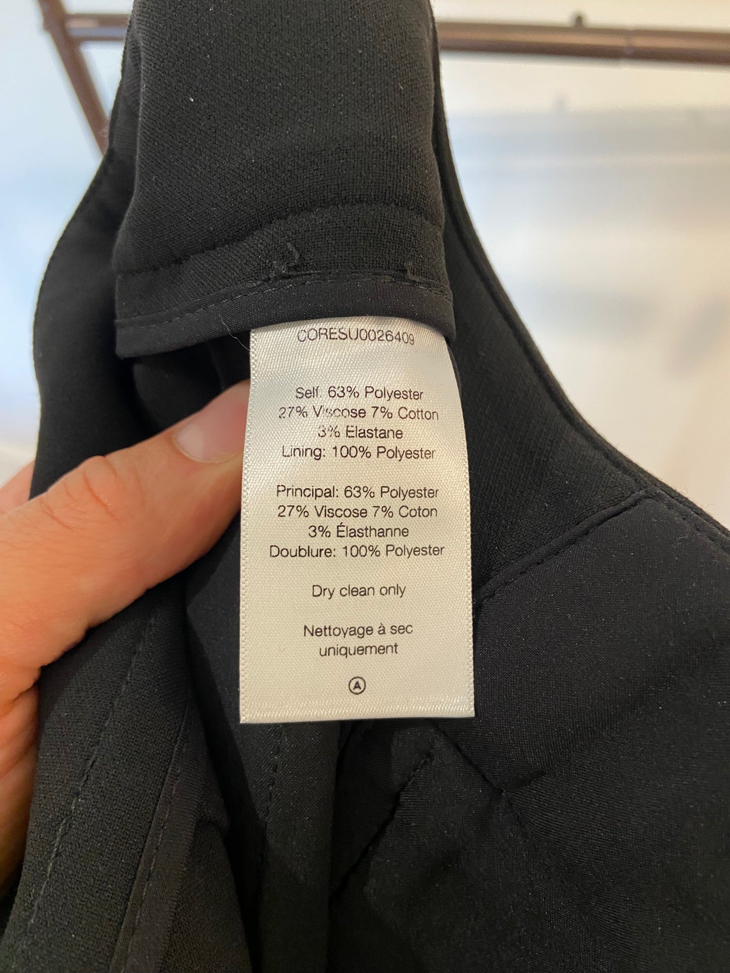 Veronica Beard Renzo Crest Button Black Pant size 8