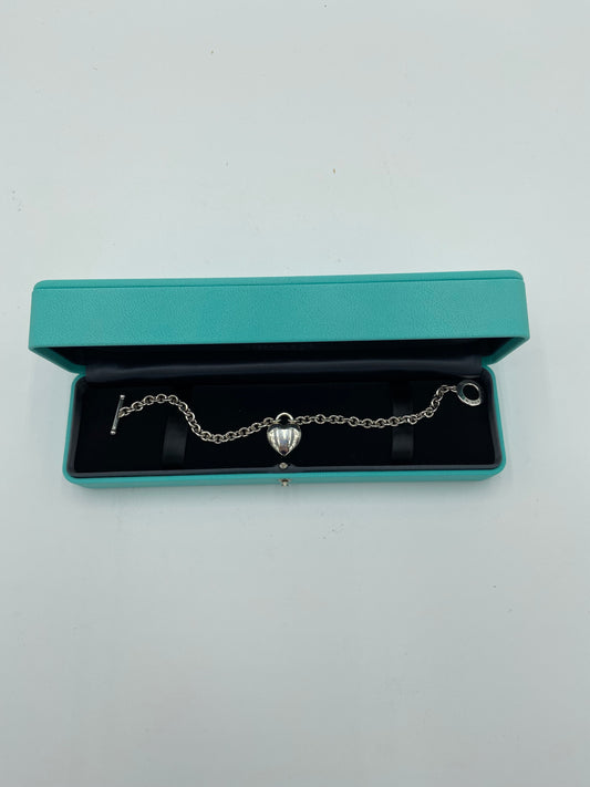 Tiffany and Co. Full Heart Toggle Bracelet in Sterling Silver