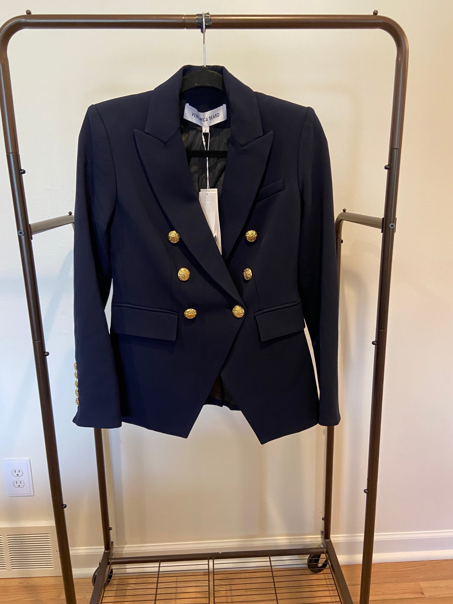 Veronica Beard Miller Dickey Blazer Jacket Navy size 0