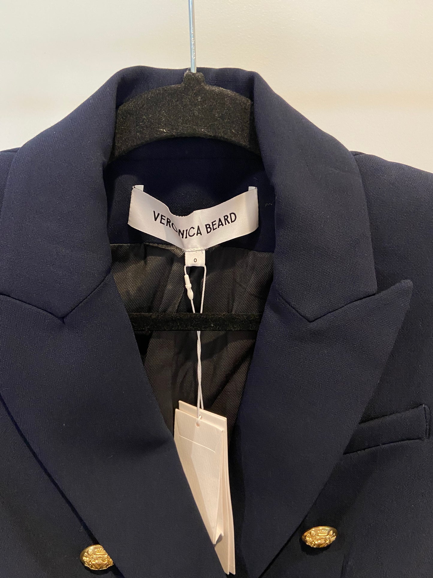 Veronica Beard Miller Dickey Blazer Jacket Navy size 0