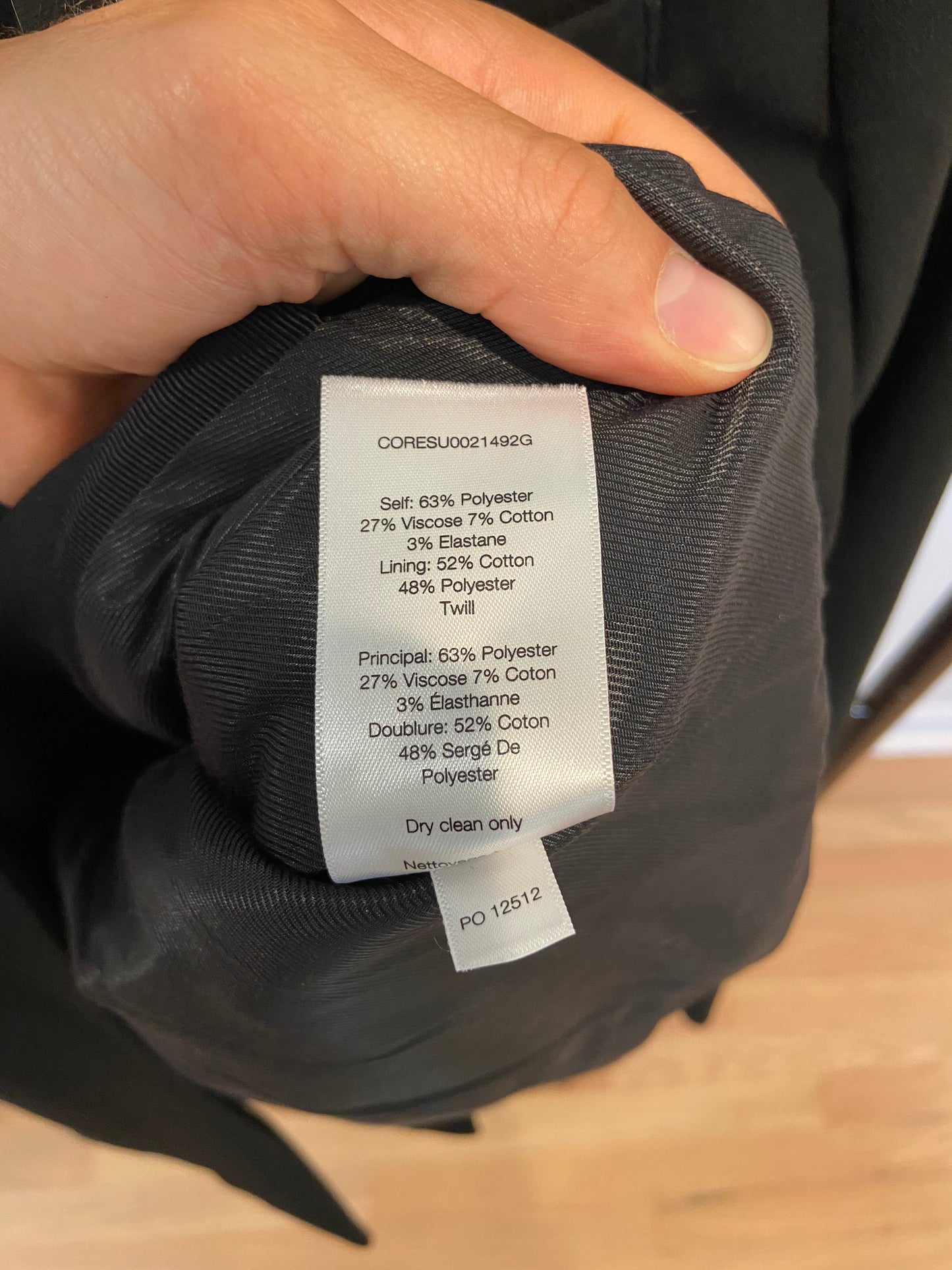 Veronica Beard Miller Dickey Blazer Jacket Black size 6