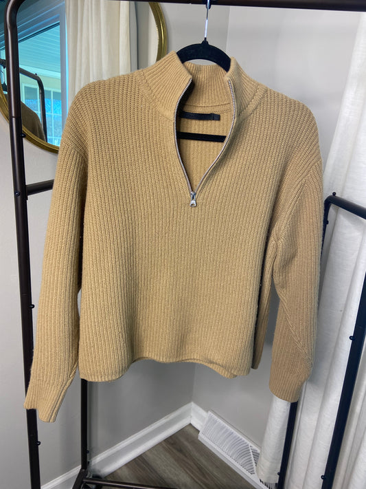Jenni Kayne Half Zip Cashmere Sweater size XS