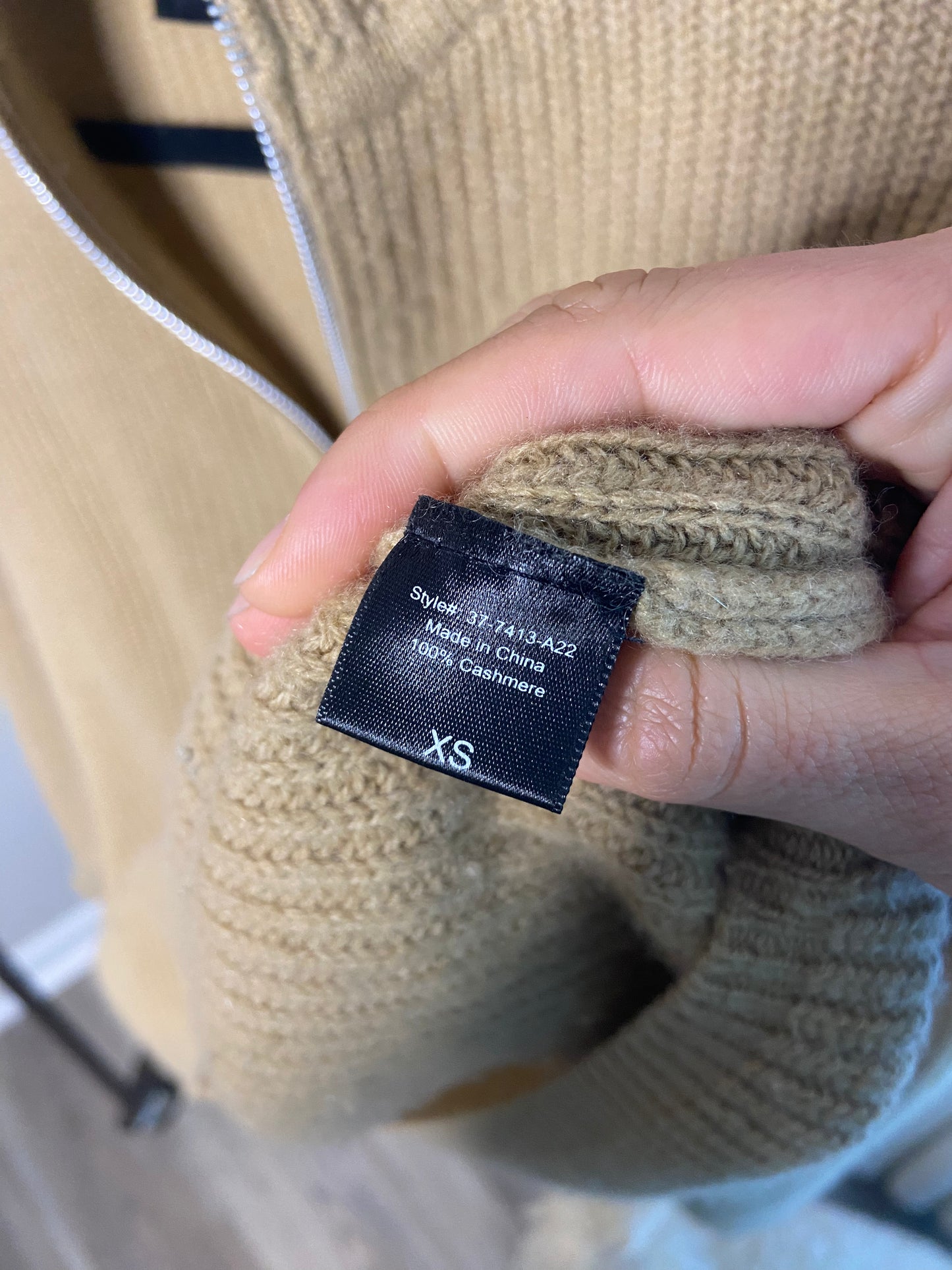 Jenni Kayne Half Zip Cashmere Sweater size XS