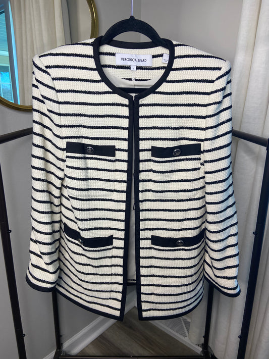 Veronica Beard Foster Striped Dickey Jacket size 6