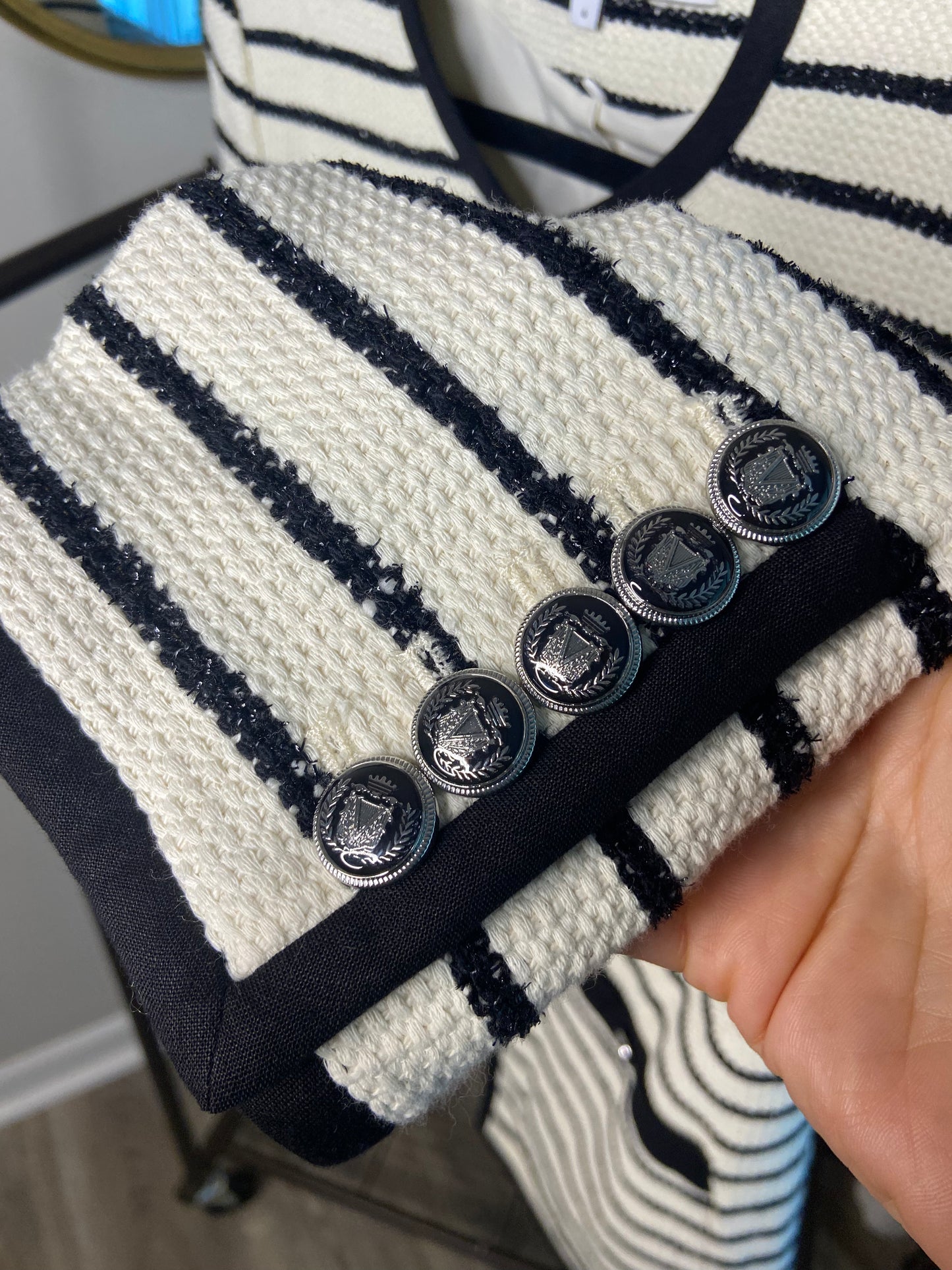 Veronica Beard Foster Striped Dickey Jacket size 6