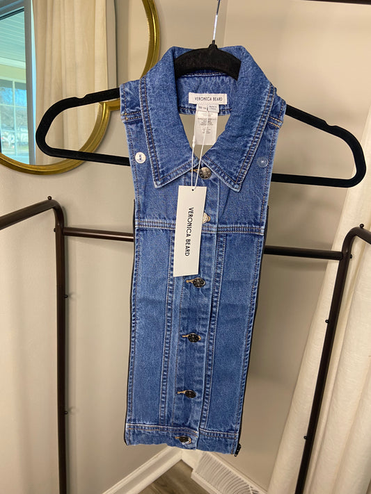 Veronica Beard Slate Denim Dickey size 00-14