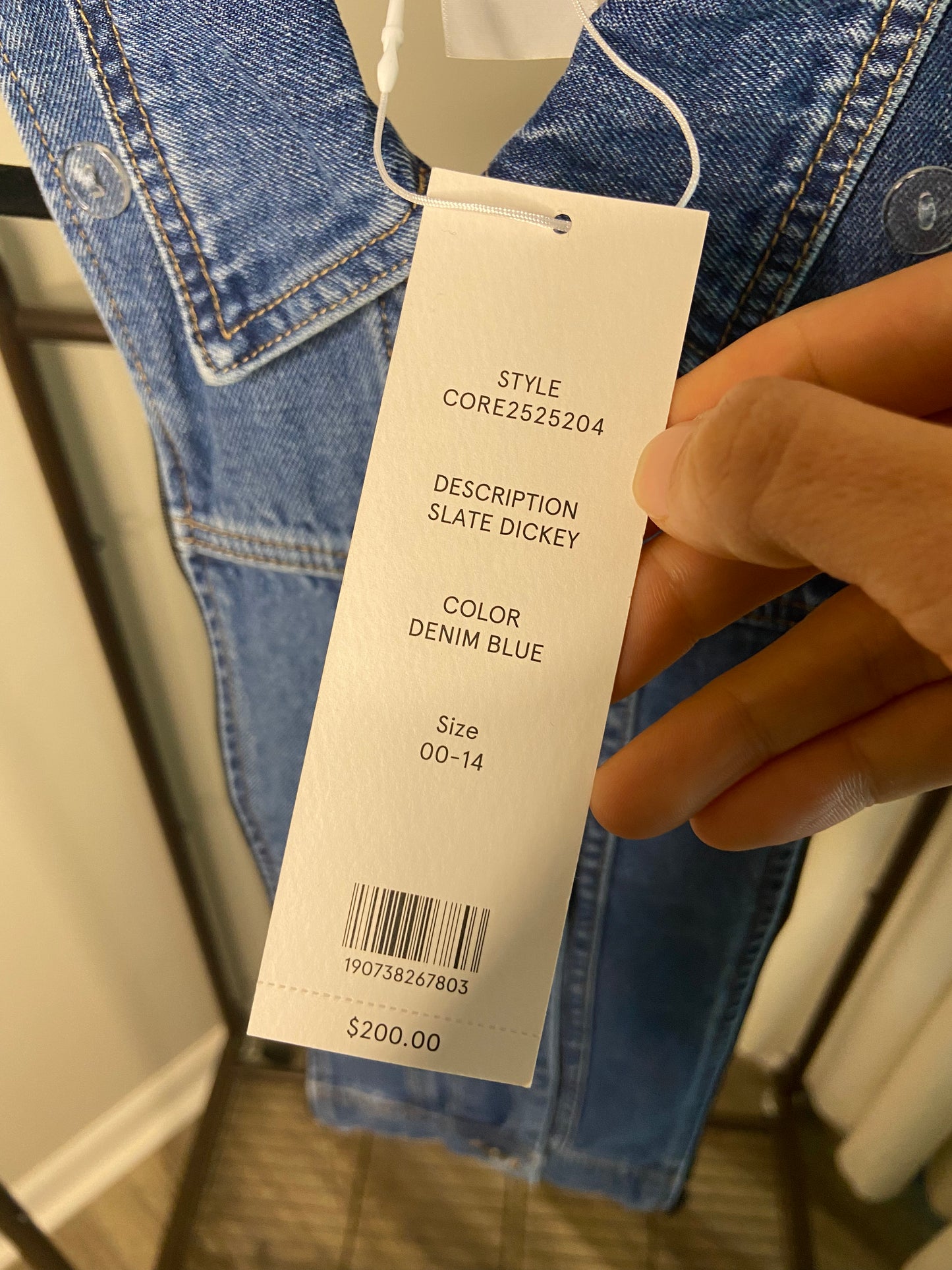 Veronica Beard Slate Denim Dickey size 00-14