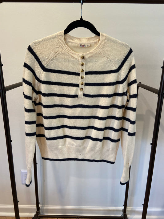 Faherty Cozy Cotton Henley Sweater size XS