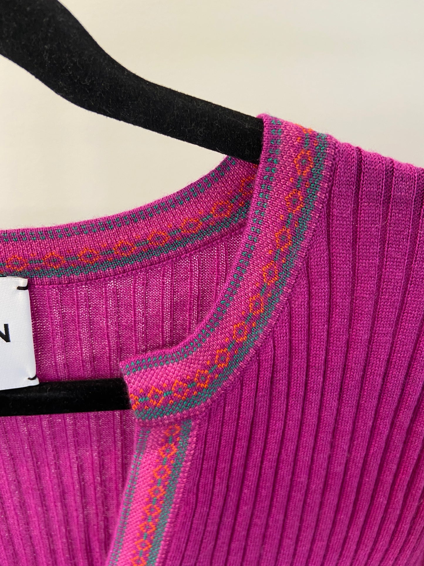 Kujten Djellaba Silk-Cashmere Dress in Indian Purple size 10