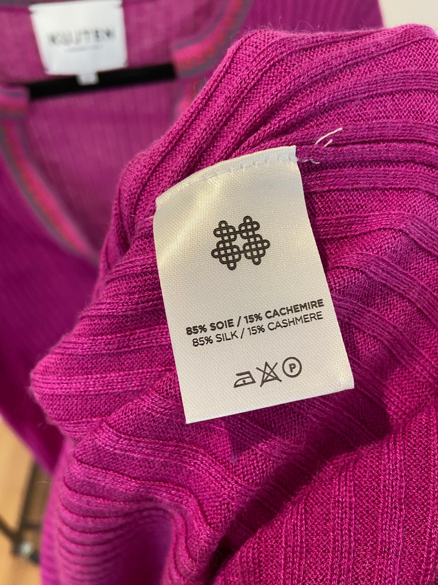 Kujten Djellaba Silk-Cashmere Dress in Indian Purple size 10