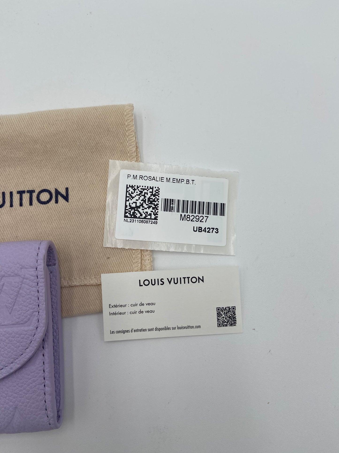 Louis Vuitton Rosalie Coin Purse in Bubble Tea
