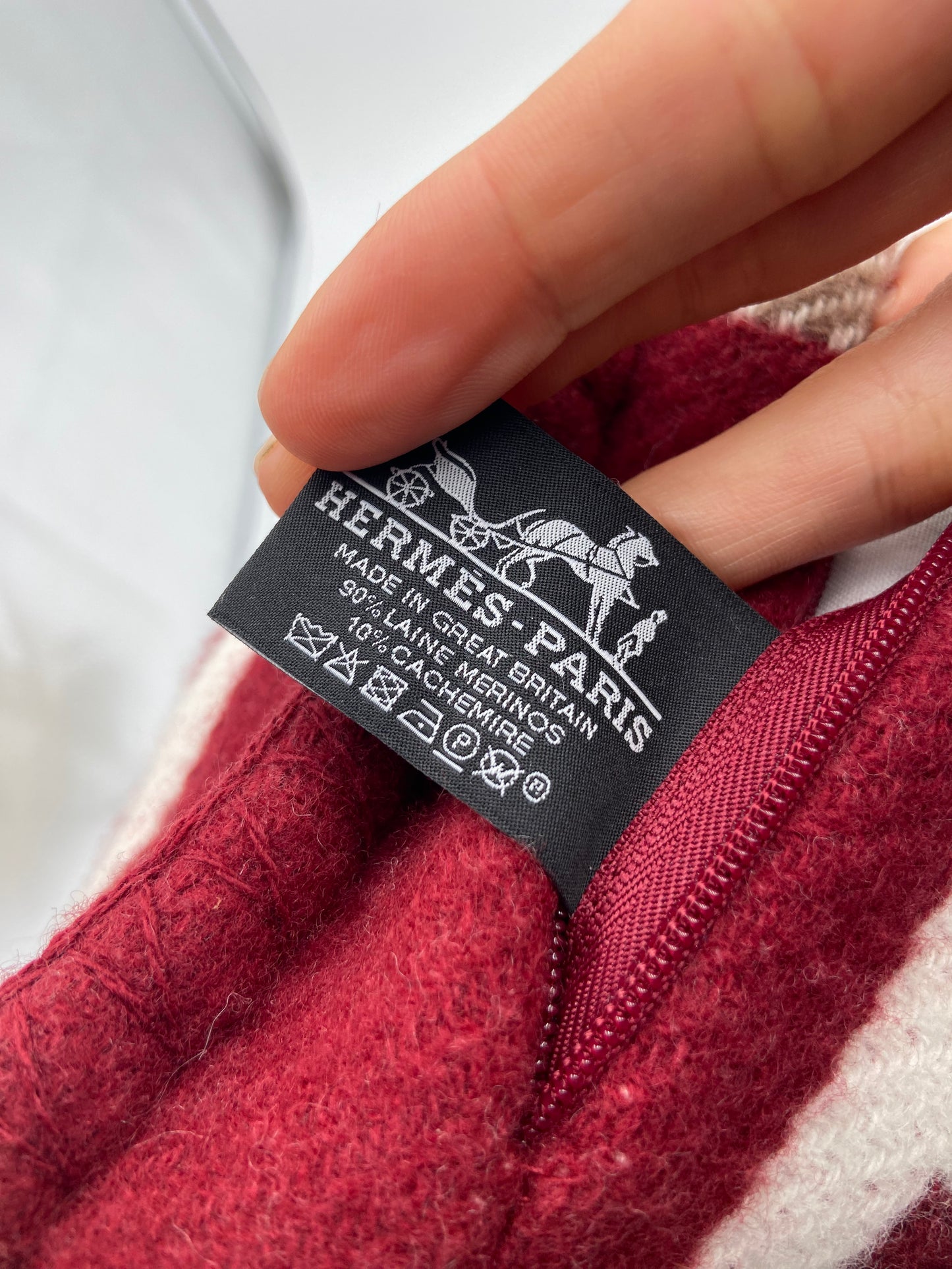 Hermes Wool Cashmere Avalon Pillow PM