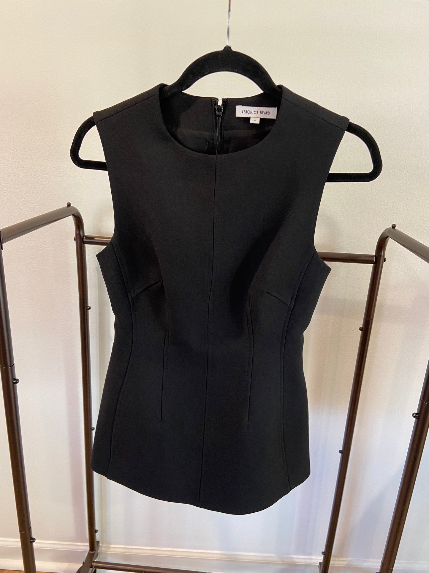 Veronica Beard Faith Top in Black size 0