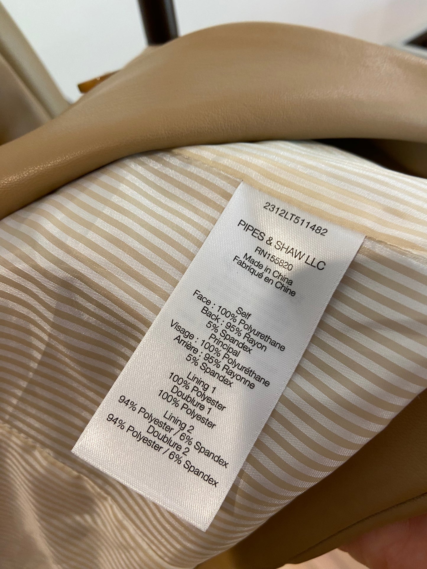 Veronica Beard Faux Leather Cooke Dickey Jacket size 6