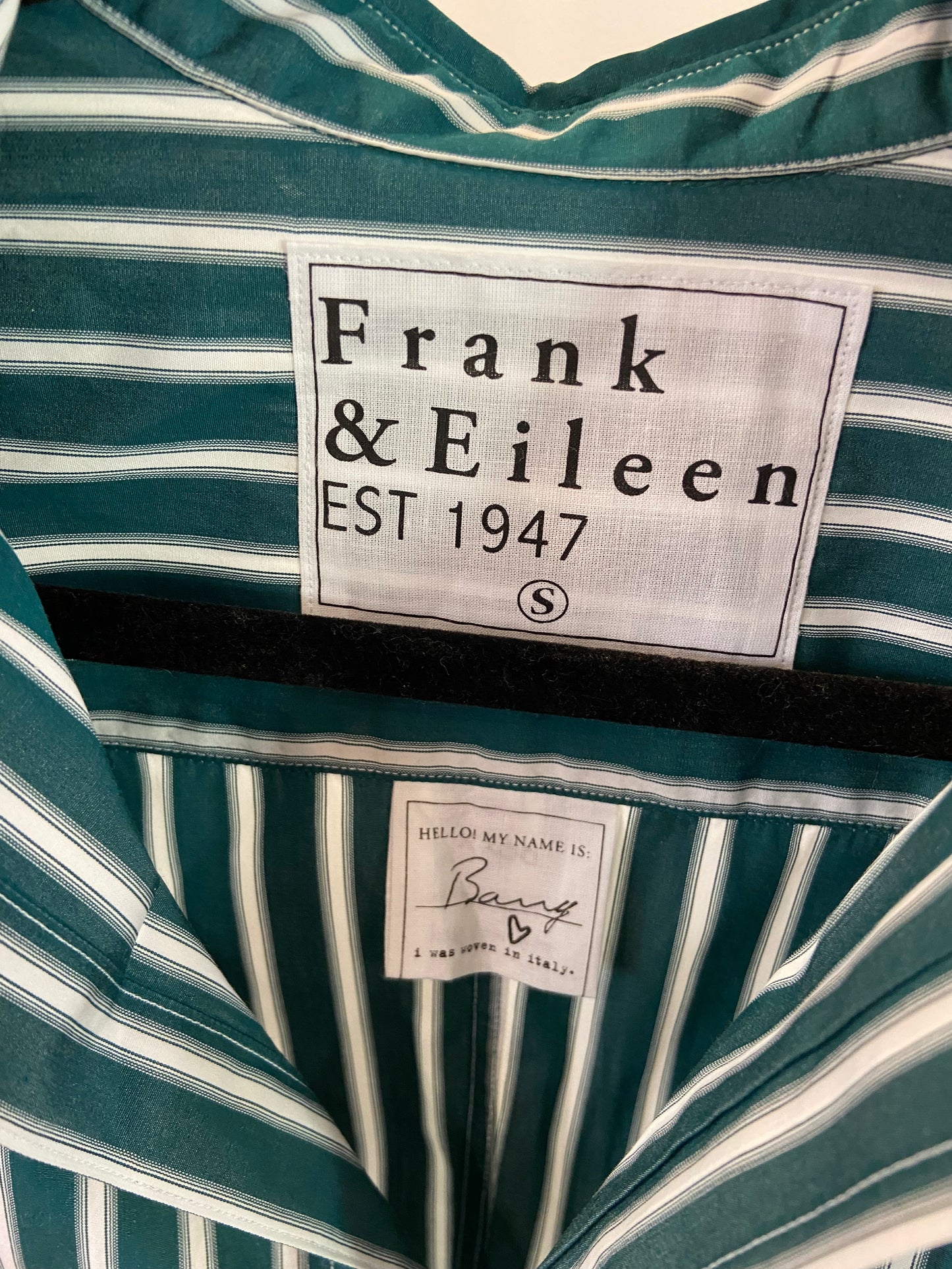 Frank and Eileen Barry Striped Button Down Shirt size S