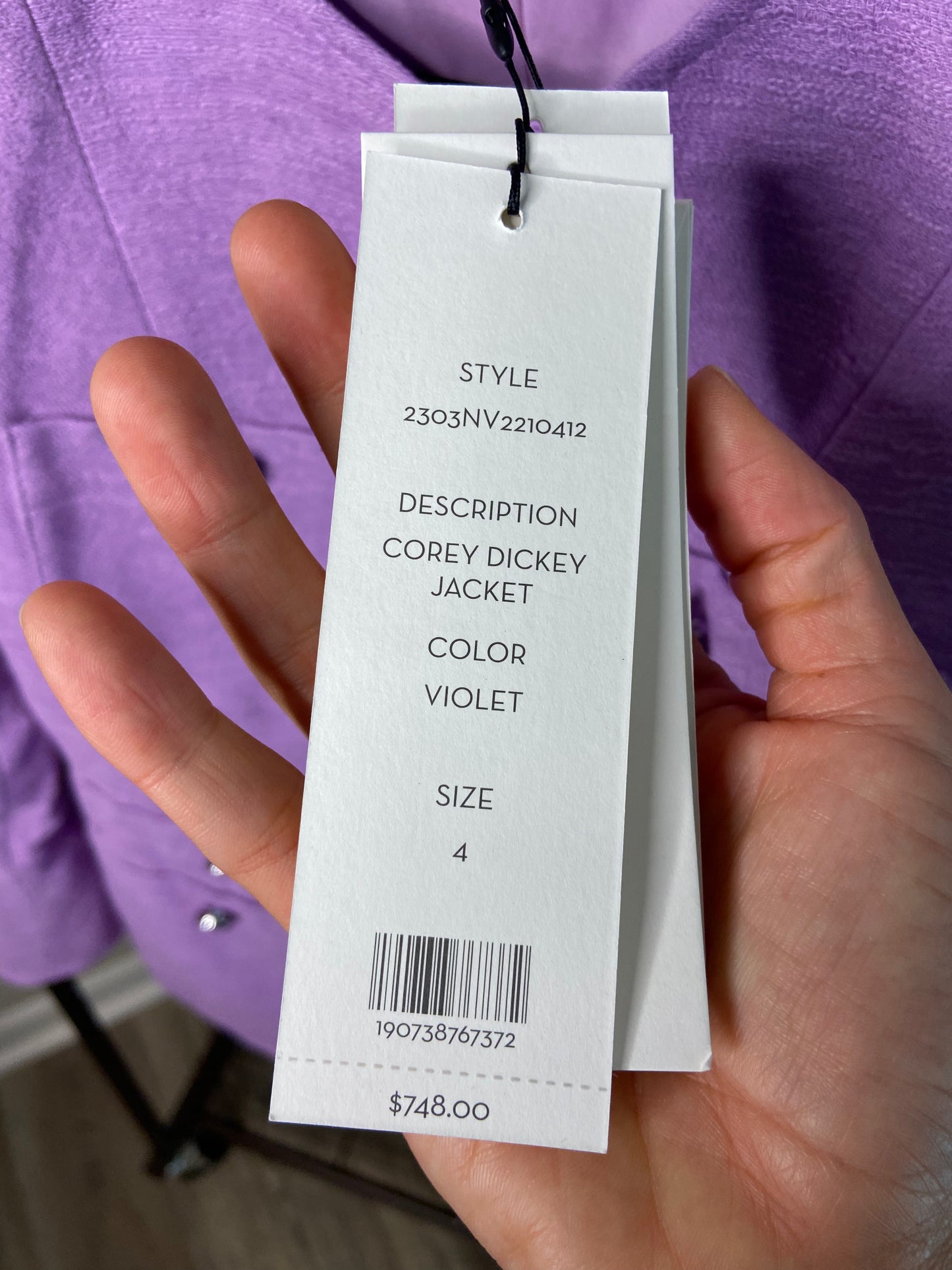 Veronica Beard Carey Dickey Jacket size 4