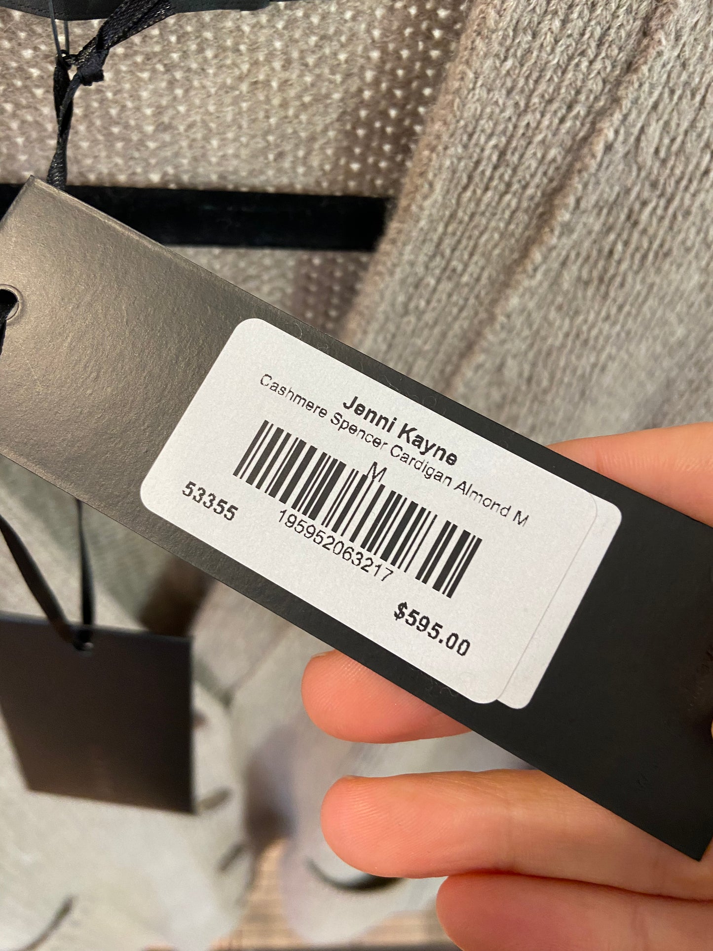 Jenni Kayne Cashmere Spencer Cardigan in Almond size M