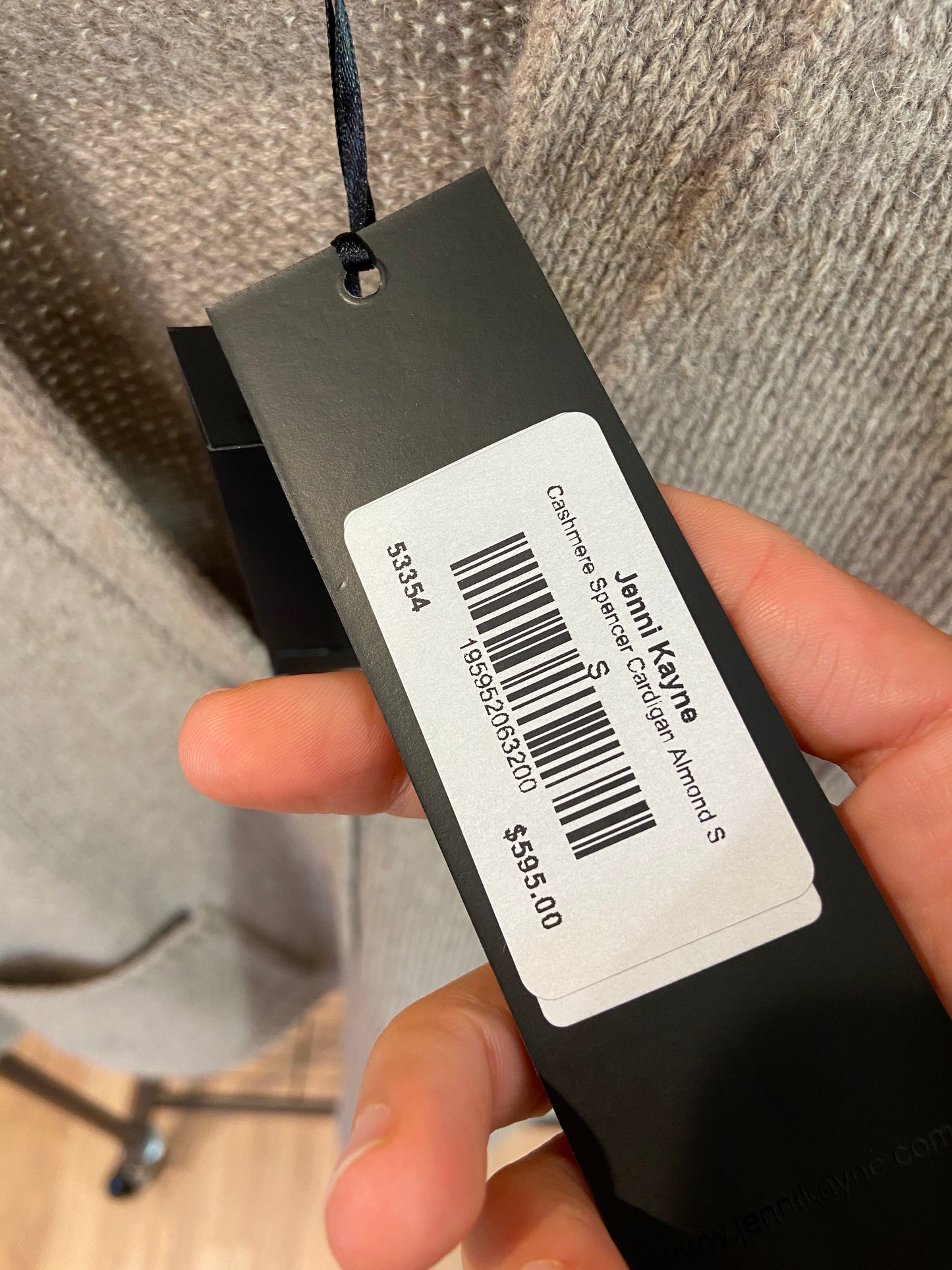 Jenni Kayne Cashmere Spencer Cardigan in Almond size S