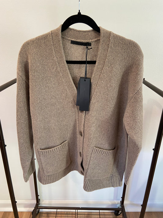 Jenni Kayne Cashmere Spencer Cardigan in Almond size XS