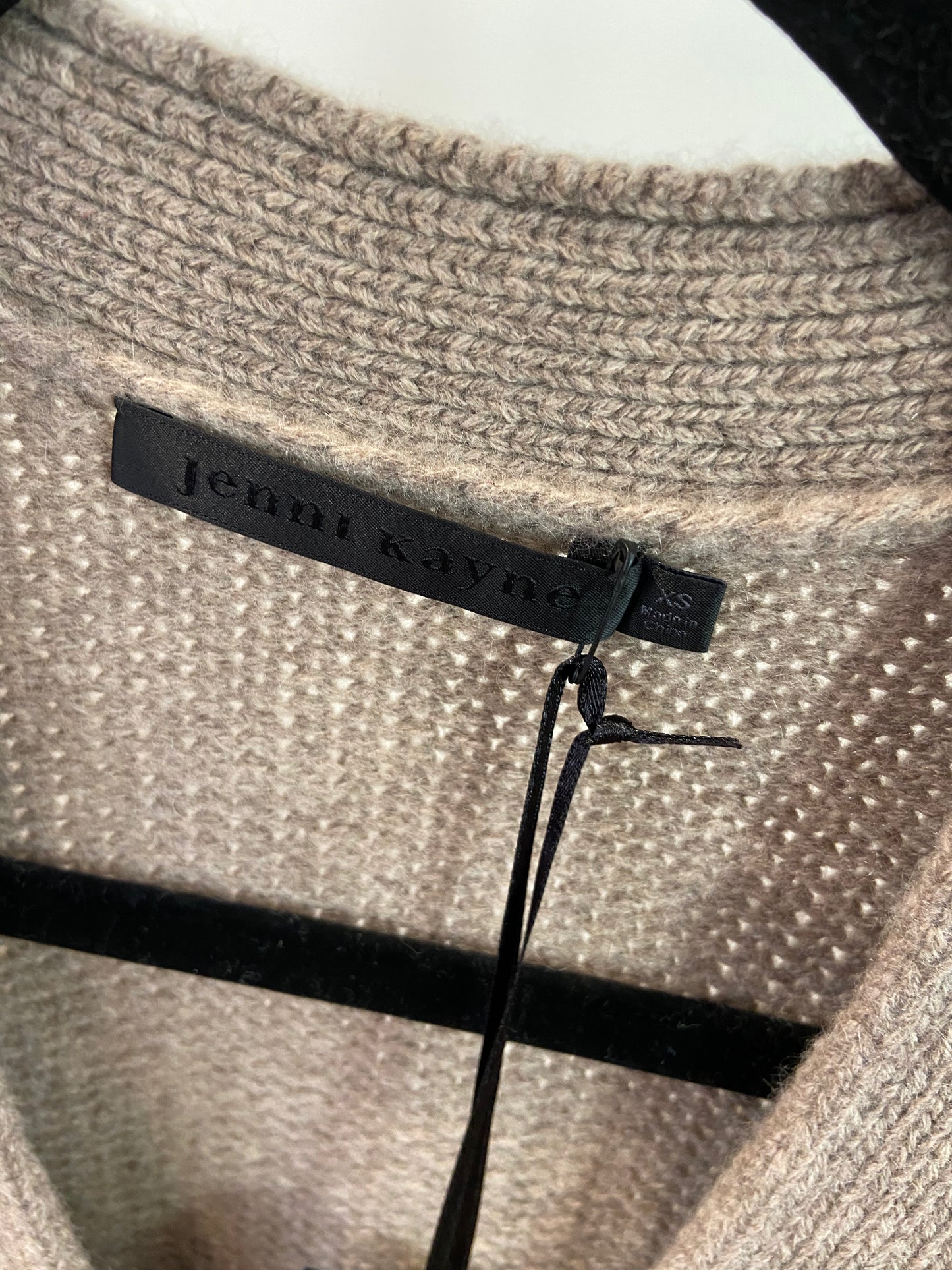 Jenni Kayne Cashmere Spencer Cardigan in Almond size XS