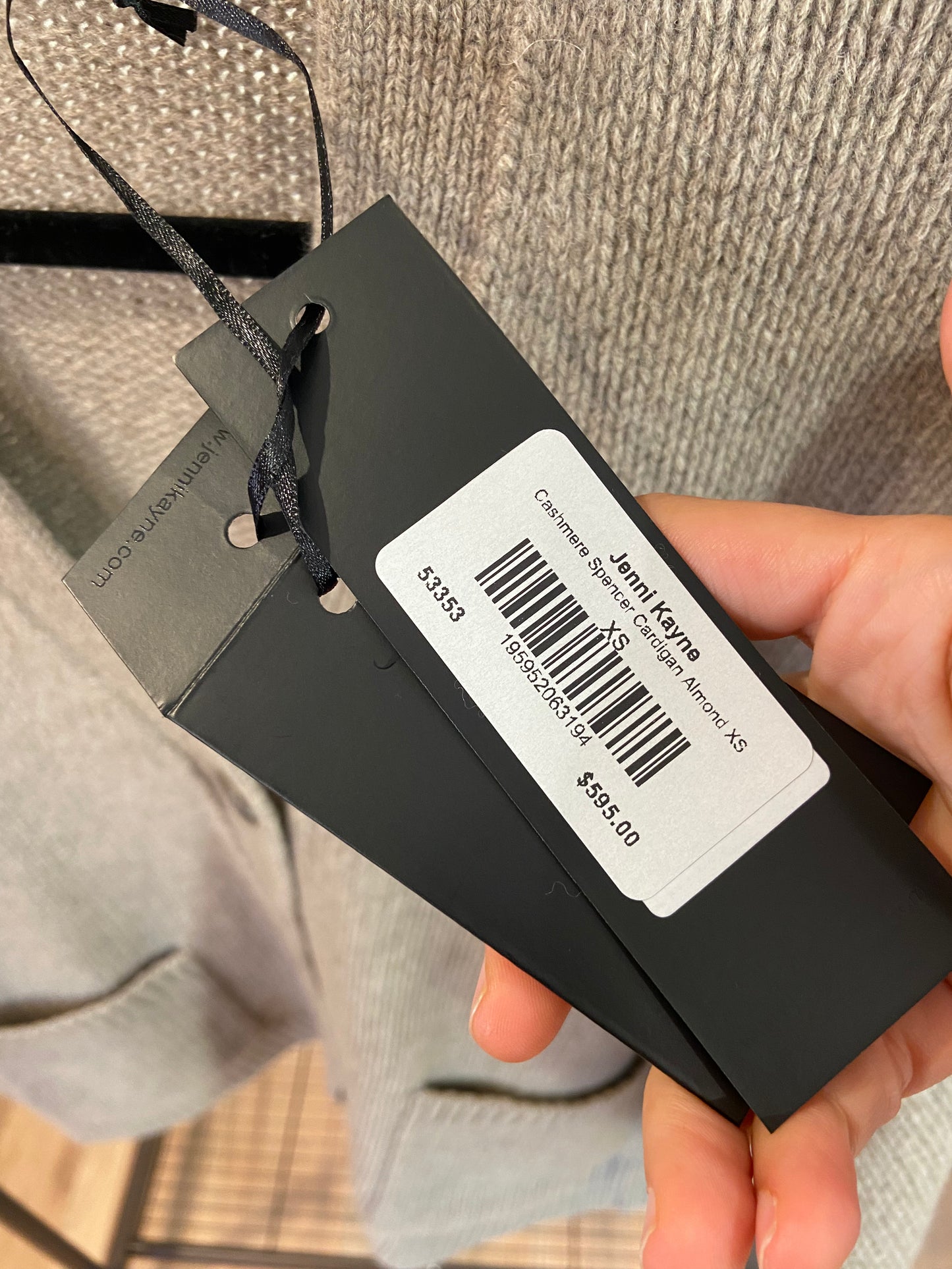 Jenni Kayne Cashmere Spencer Cardigan in Almond size XS