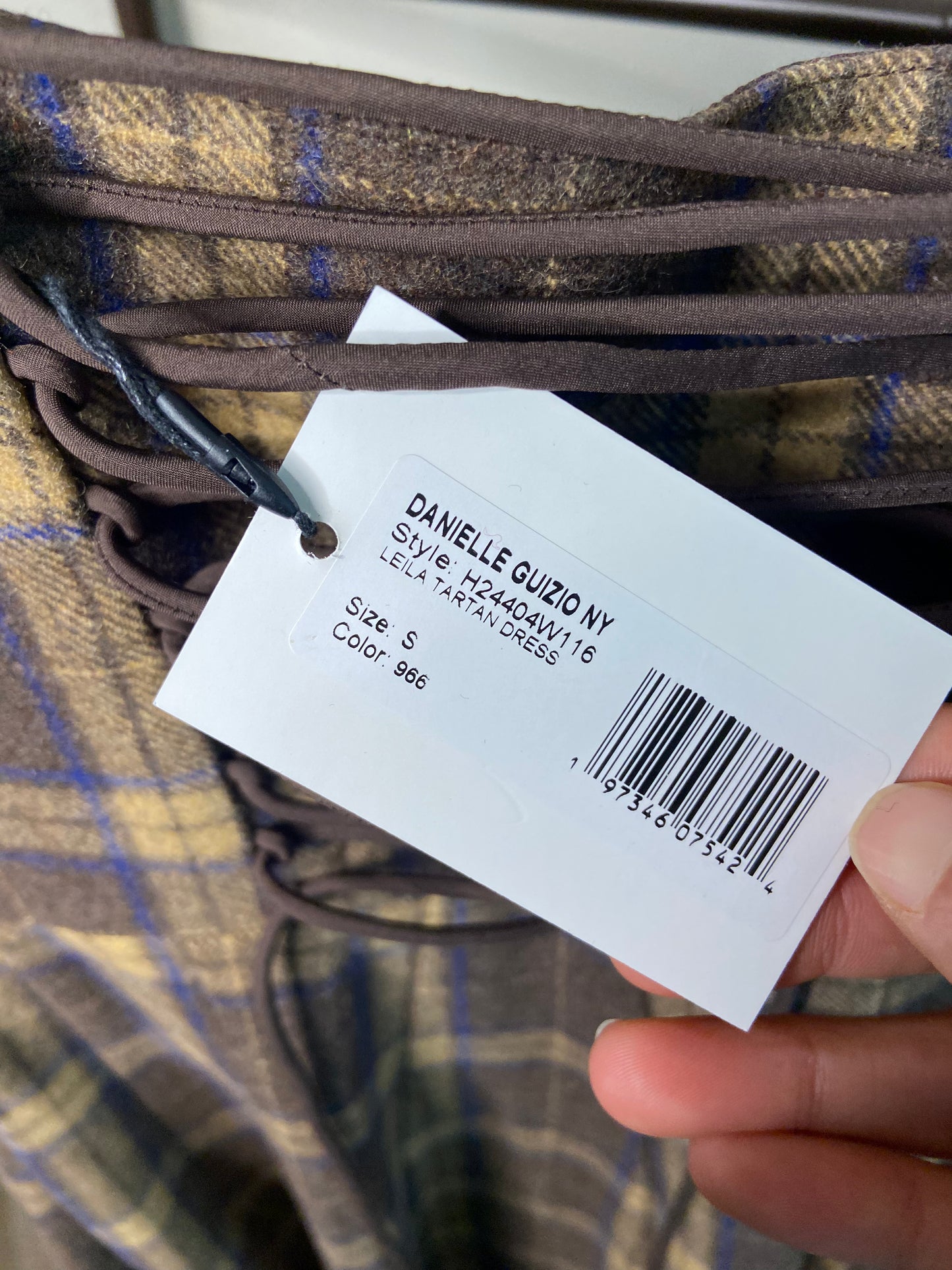 Guizio Leila Tartan Dress size S