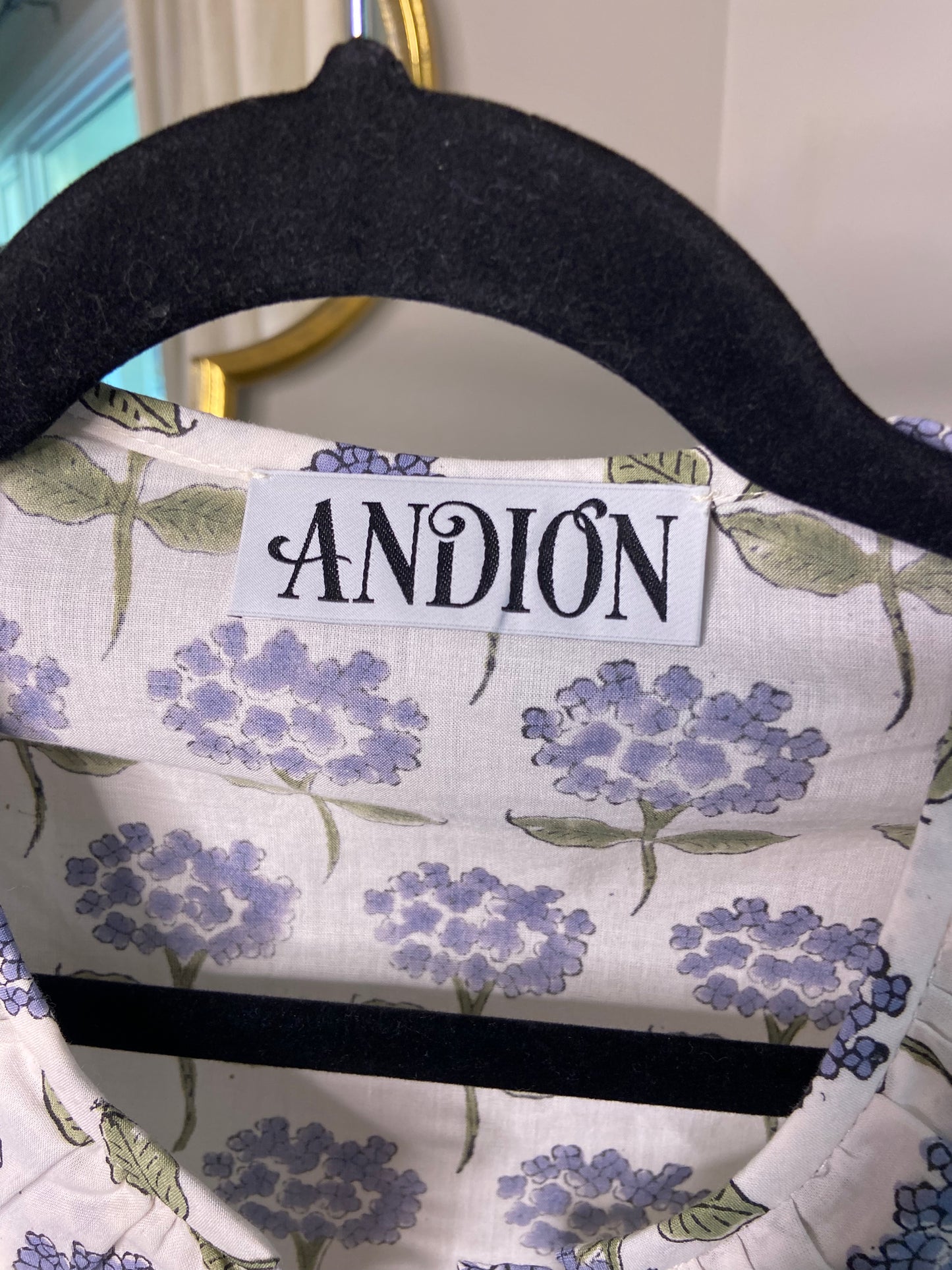 Andion Smocked Short Sleeve Top size S