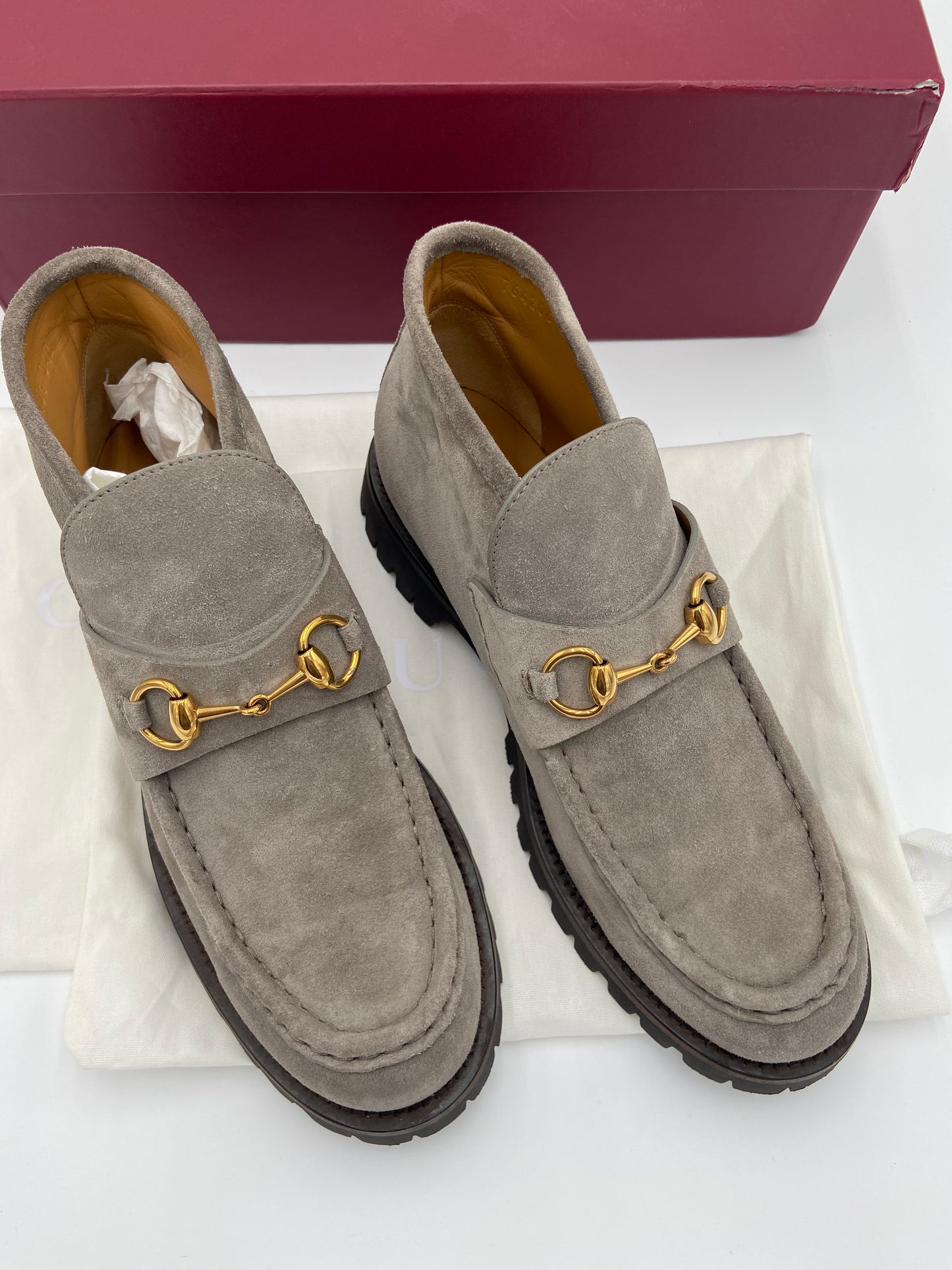 Gucci Horsebit Ankle Boot Grey size 40.5