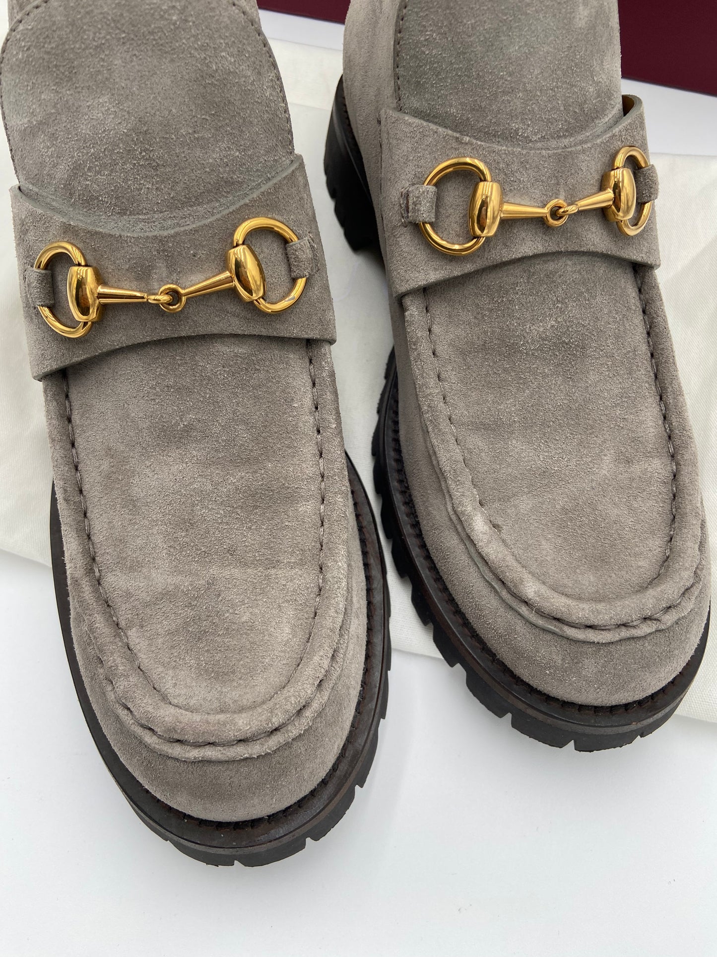 Gucci Horsebit Ankle Boot Grey size 40.5