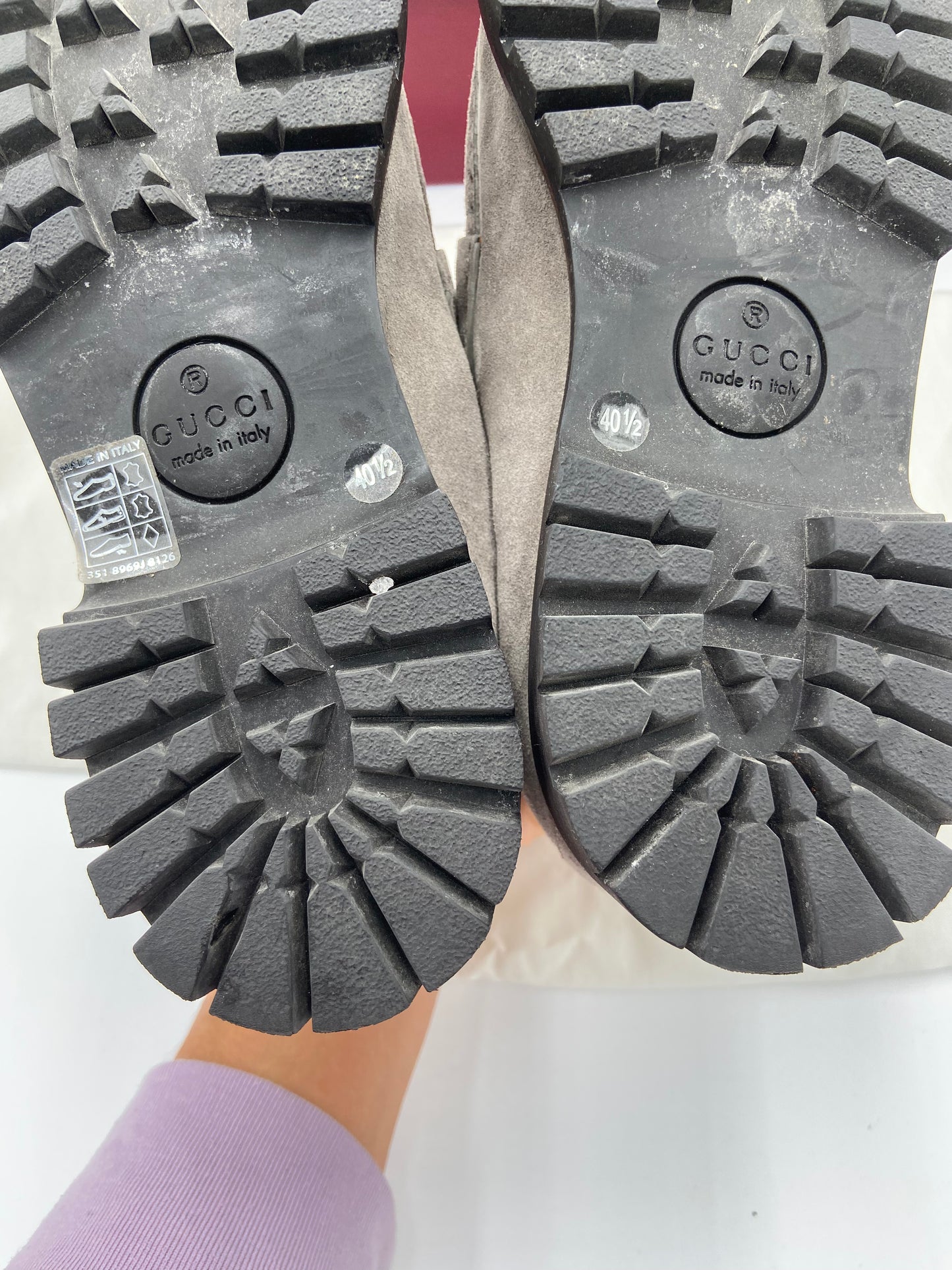 Gucci Horsebit Ankle Boot Grey size 40.5