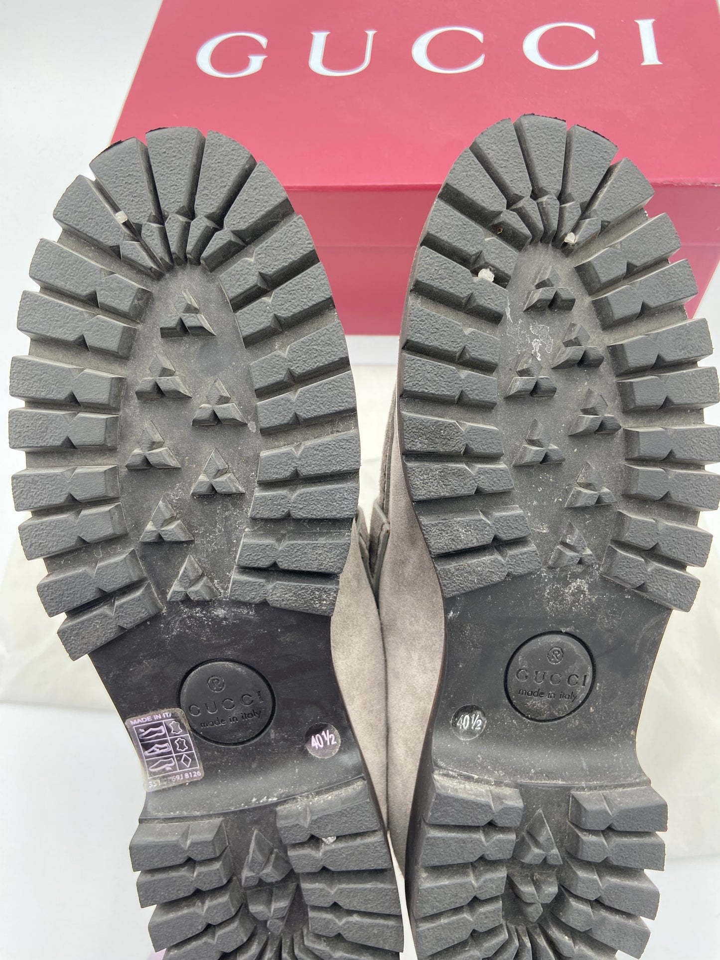 Gucci Horsebit Ankle Boot Grey size 40.5