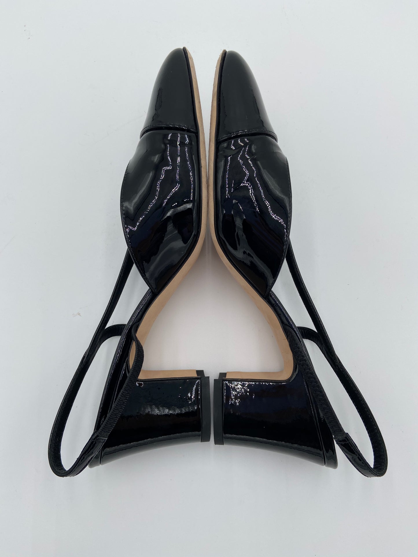 Chanel Patent Leather Slingback Heels size 39.5