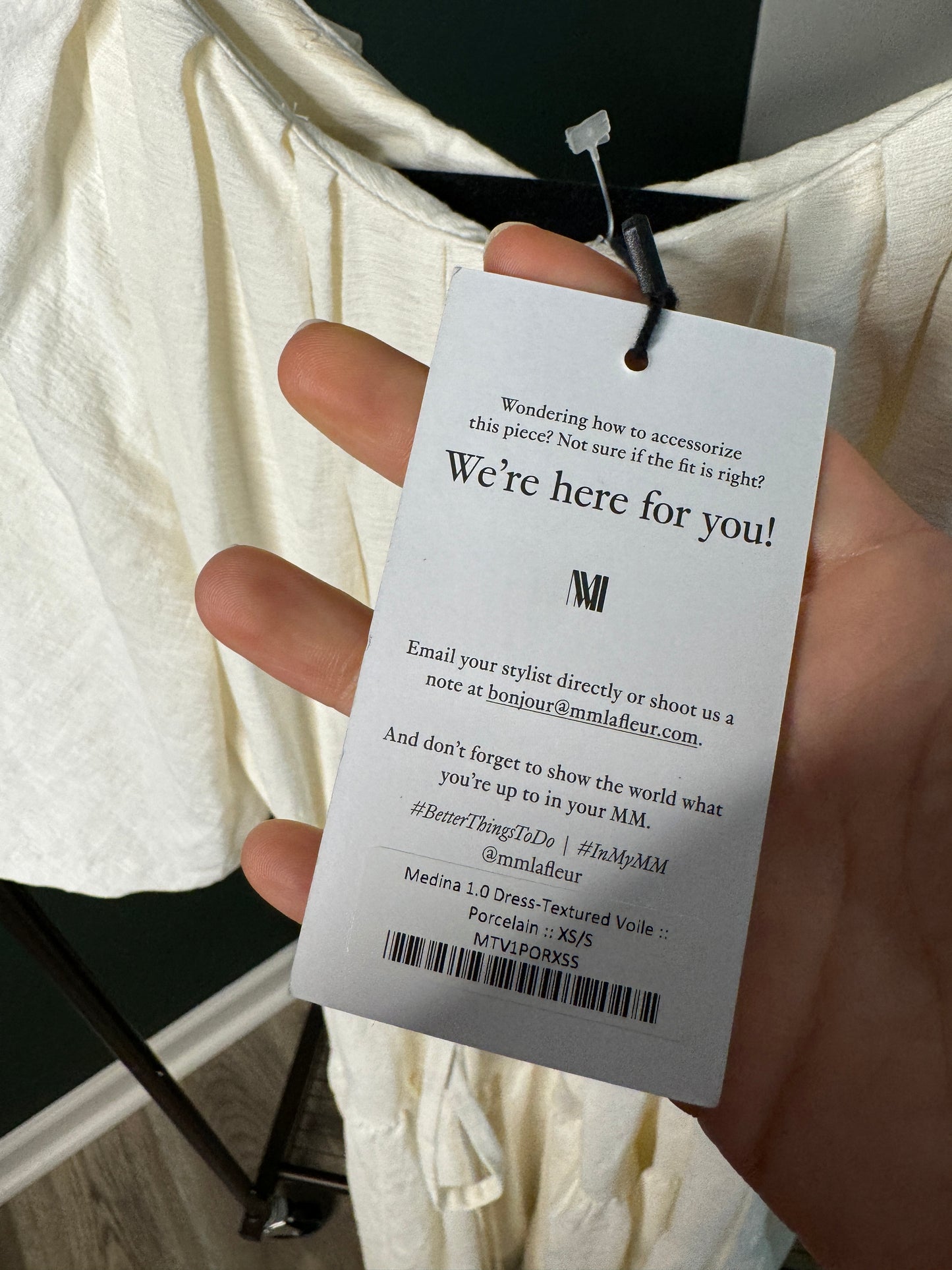 MM. Lafleur Medina 1.0 Dress in Porcelain size XS/S