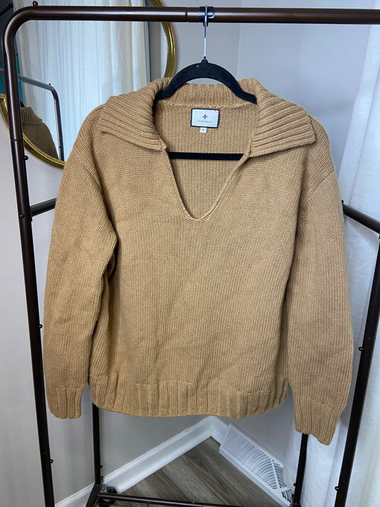 Tuckernuck Georgiana Cashmere Blend Polo Sweater size M