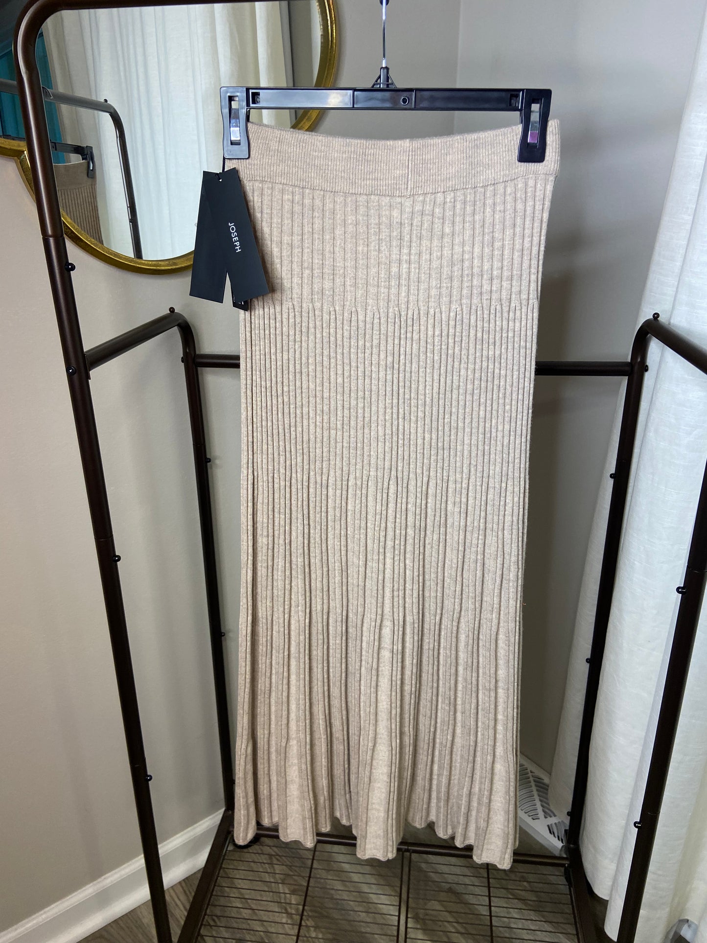 Joseph Merinos Rib Midi Skirt size XS