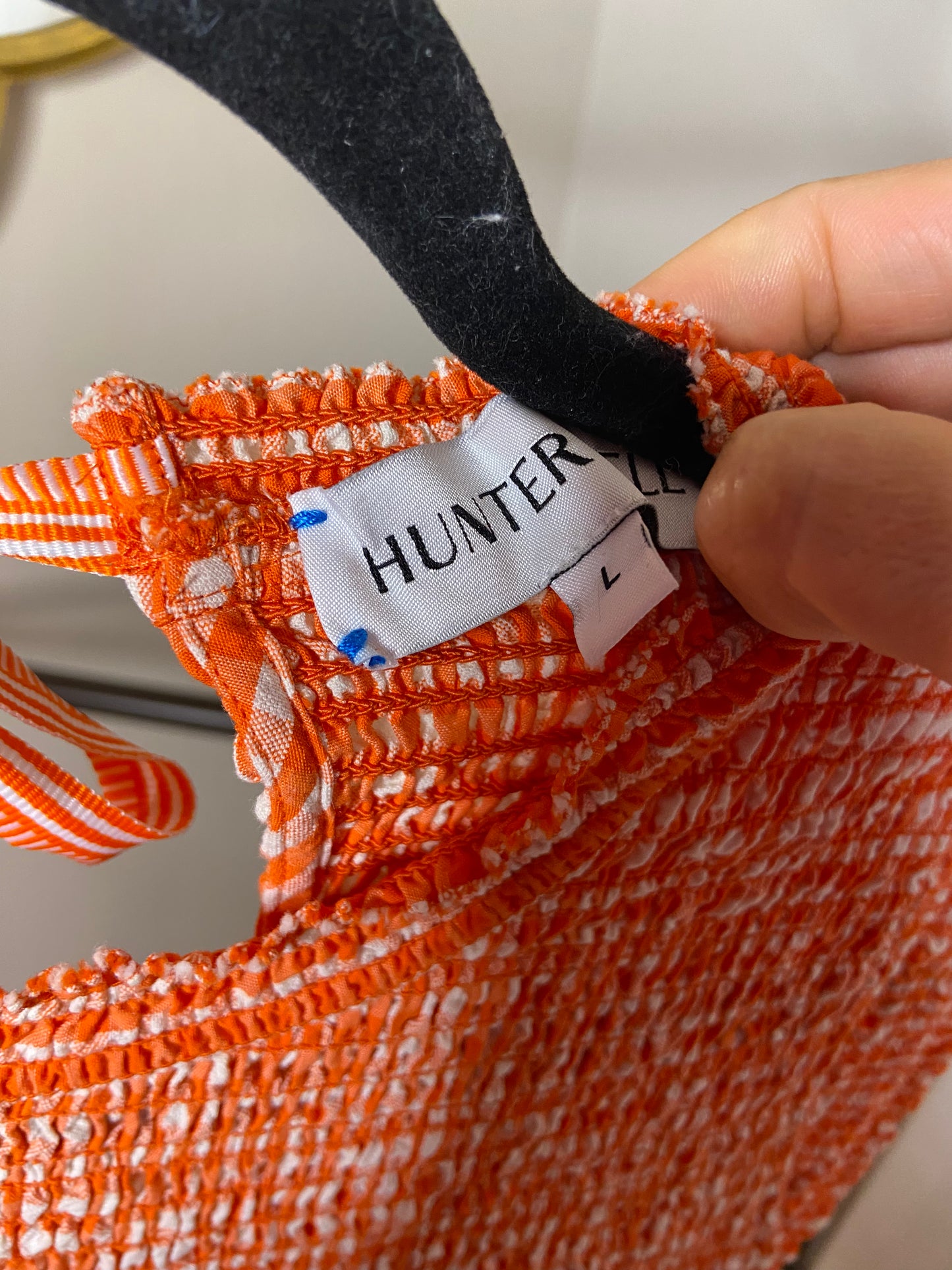 Hunter Bell Louise Gingham Dress size L
