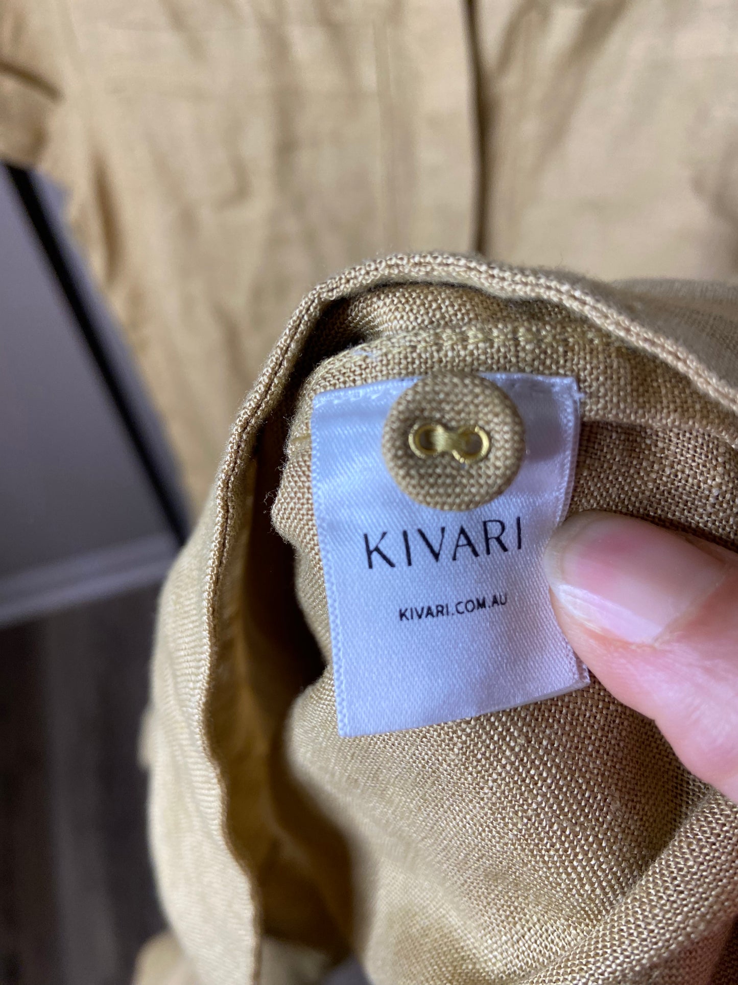 Kivari Tully Linen Playsuit Romper size 4