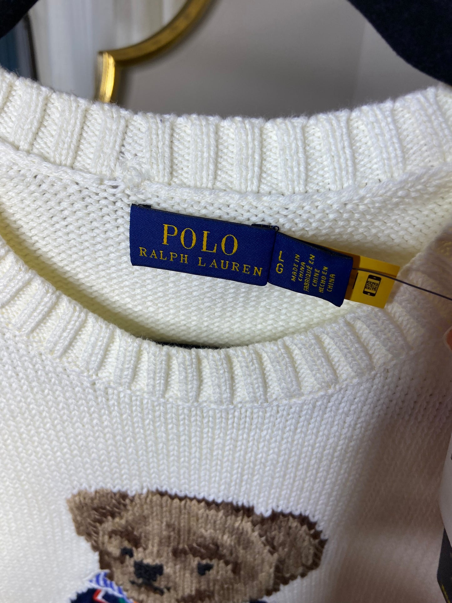 Polo Ralph Lauren Bear Sweater size L