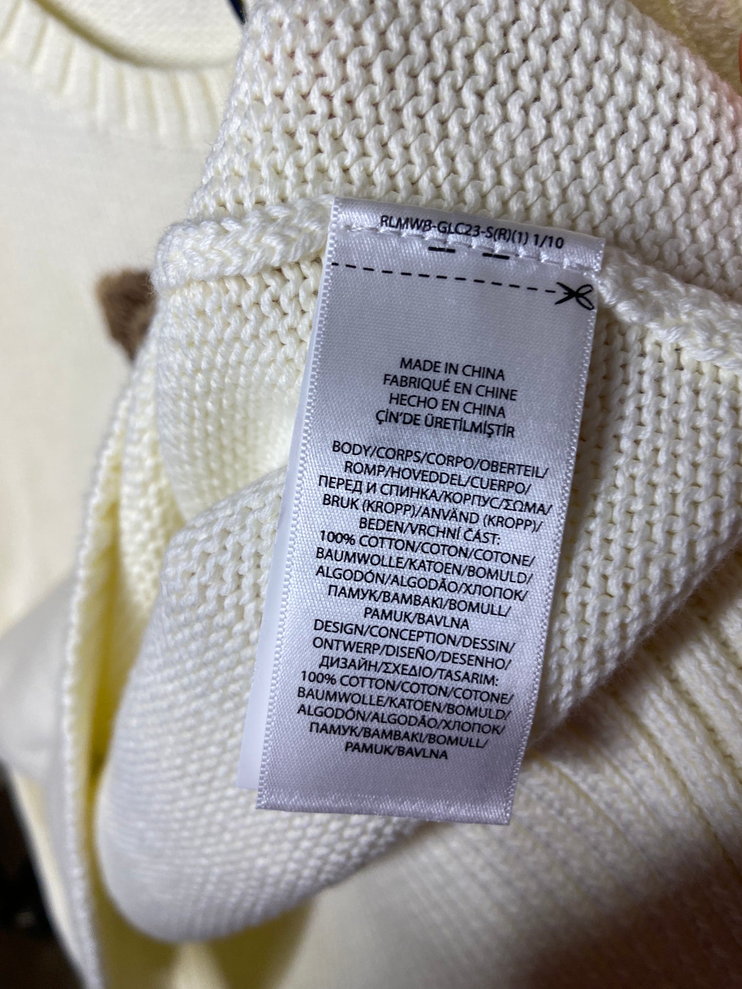Polo Ralph Lauren Bear Sweater size L