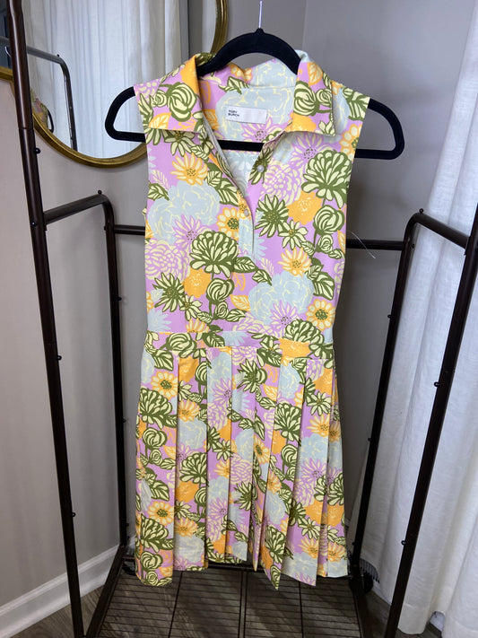 Tory Burch Printed Pleated Golf Dress size S