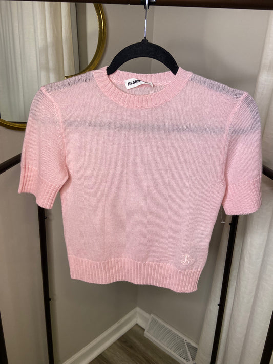 Jill Sander+ Short Sleeve Wool Top size 32 (XS)